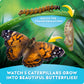 National Geographic Ultimate Butterfly Growing Kit - Butterfly Activity Kit With Voucher For 5 Live Caterpillars, Butterfly Cage