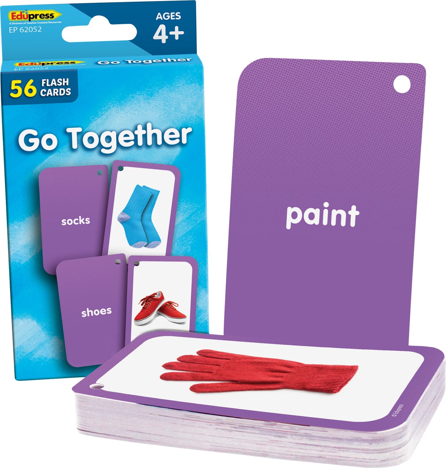 Teacher Created Resources Go Together Flash Cards, Multi, 3-1/8" x 5-1/8", Model EP62052, Paper