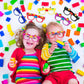 Hxezoc 12 Pcs Diy Building Bricks Glasses Building Blocks Games For Kids Creative Building Block Glasses Party Favors, Carnival Birthday Party, School Games Supplies