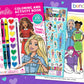 Bendon Barbie Coloring & Activity Book (Paint Pods & Crayons)