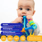 MÖBI Mobi Wigloo Activity Toy - Sensory Teething Toy, Medium, Multicolor, Food Grade Silicone, BPA Free, for Babies 6-12 Months