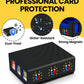 Newloop Trading Cards Storage Box - 6-Window Display 2400+ Tcg Commander Deck Case Pkm With 6 Card Holders For Magic The Gatheri