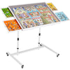 YISHAN Tilted Jigsaw Puzzle Board with Cover for 1000 Piece Puzzles  Movable Jigsaw Puzzle Table with Drawers for mature-themeds Children  Angle Height Adjustable  enhanced Rubber Wheels
