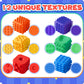 Fidget Cube Toys For Kids Adults Textured Silicone Sensory Cubes Quiet Fidgetstoys For Autism Adhd Teen Silent Office Stress Toy