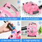 Bubble Leaf Blower for Toddlers - Upgrade Pink Kids Bubble Machine with Gardening Tool Set  2 in 1 with Extra Bubble Blower Kit Outdoor Play Toys  Birthday Party Gifts for Boys Girls Age 3 4 5+ Years
