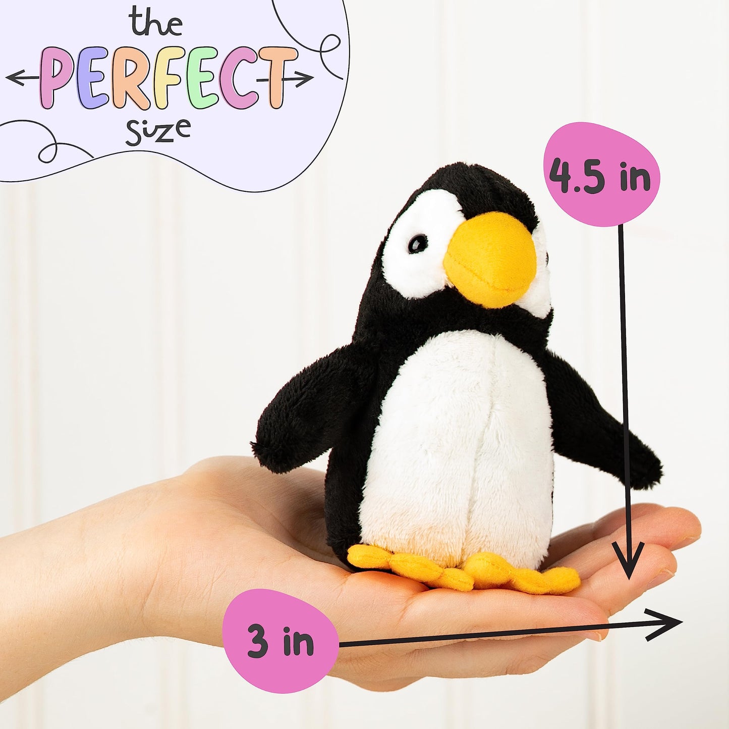 Forest & Twelfth Stuffed Baby Penguin, Single Mini Stuffed Animal Plush Toy For Kids, Ocean Party Favors And Goody Bags, Classroom Treasure Box Prizes, Stocking Stuffers (Penguin)