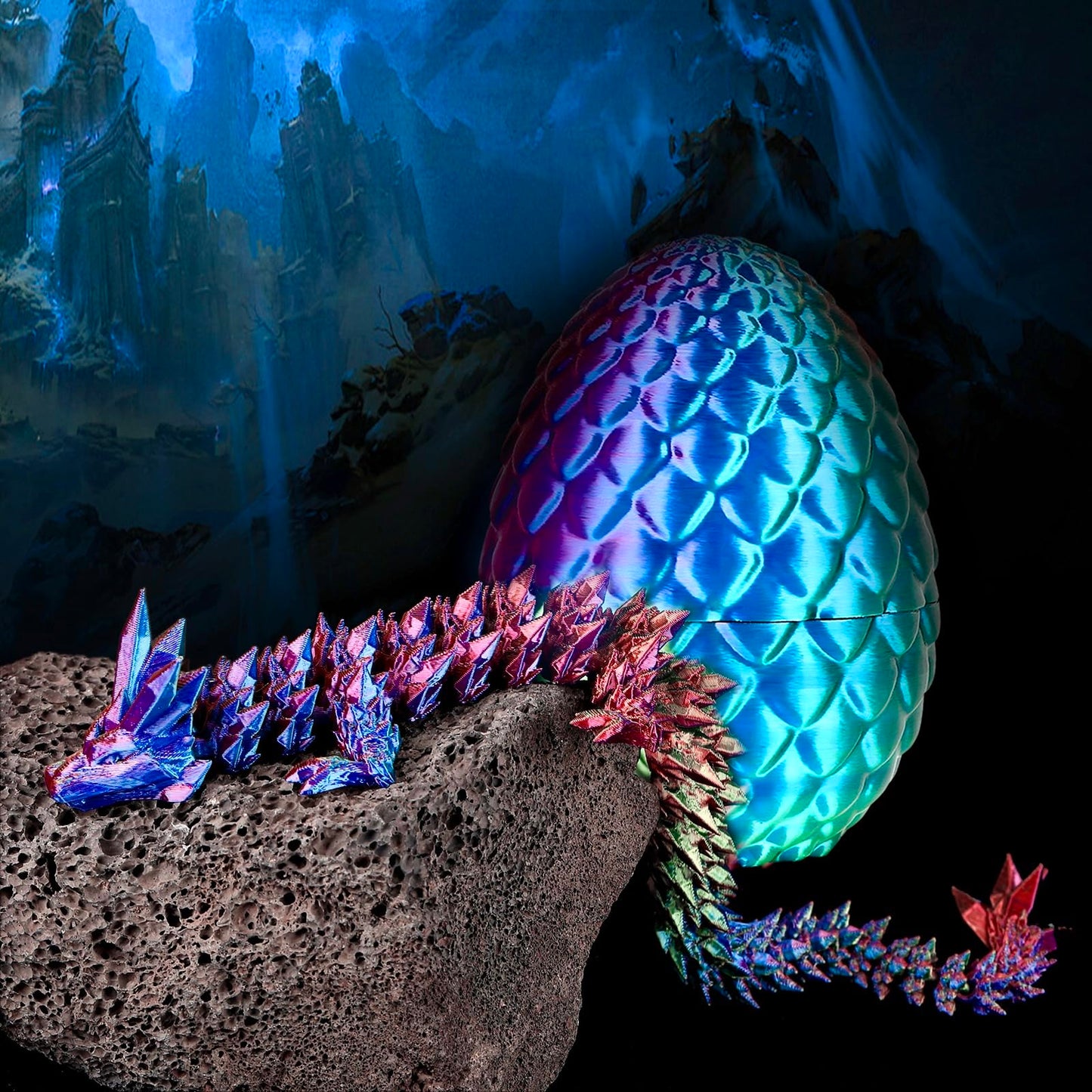 3D Printed Dragon Eggs With Dragon Inside