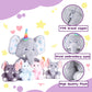 Earthsound Elephant Mom And Baby Stuffed Animal Mommy Plush Toy,16    Cute Small Mama Soft Toy With Little Babies,Family Set Gif