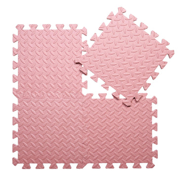 Coolcandy Solid Colored Foam Play Mat, 12''*12'' Each Mat?Non-Toxic Soft Baby Play Mat, 0.4'' Thickened Square Interlocking Floo