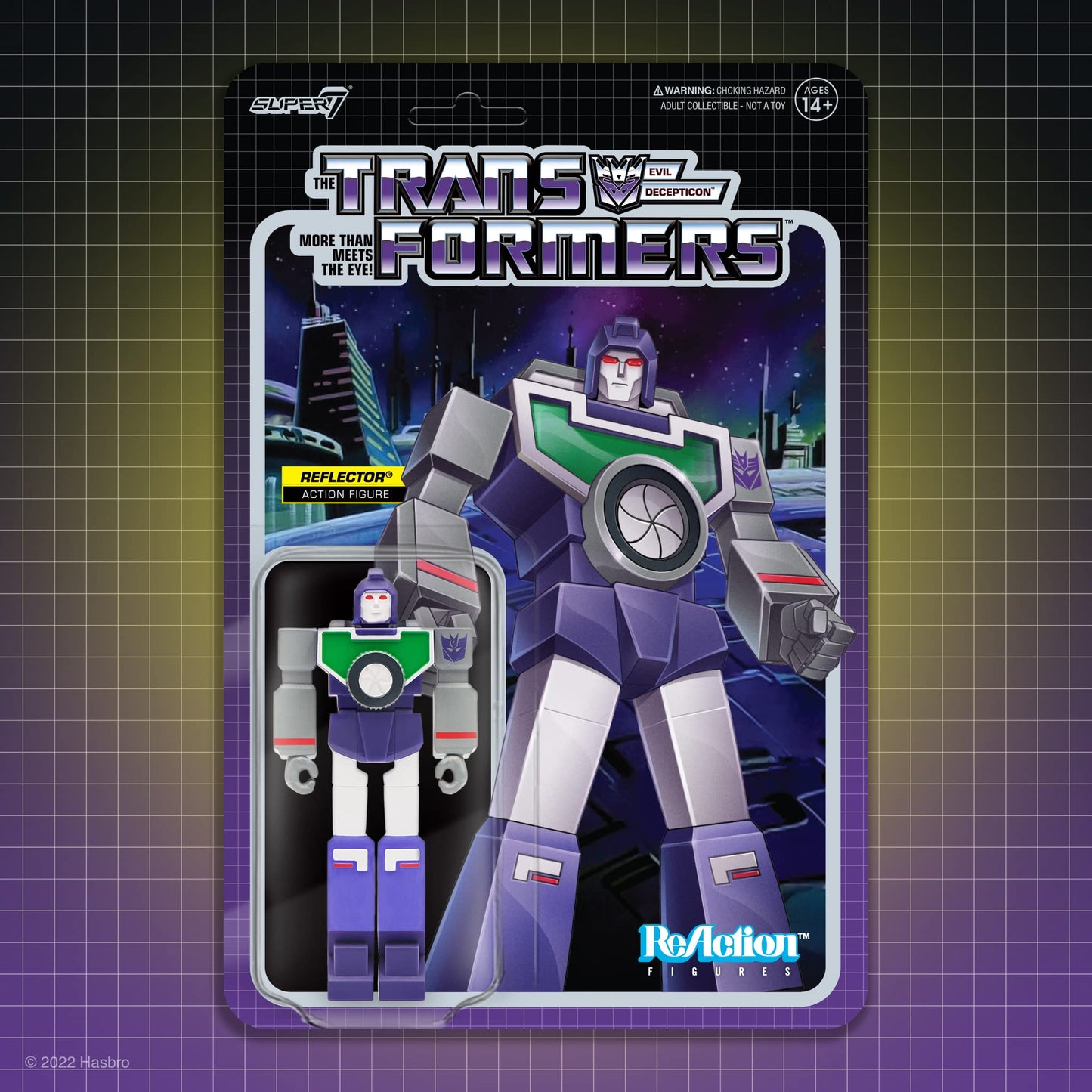 Super7 Transformers Reflector - 3.75' Transformers Action Figure Classic Cartoon Collectibles And Retro Toys