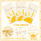 G1Ngtar 3Pcs First Boho Sun Birthday Party Tablecloths Boho Hippie Sunshine Disposable Plastic Waterproof Rectangular Table Cove