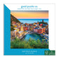 Cinque Terre 500 Piece Jigsaw Puzzle From Good Puzzle Co. - Beautiful Puzzles That Give Back To You And The Planet, 100% Recycled Fsc Paper, Enjoyable Activity For Family And Friends, Great Gift Idea