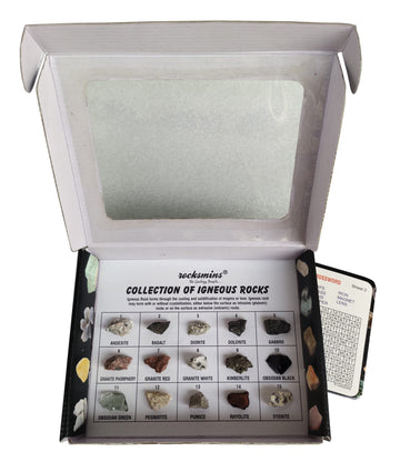Rocksmins Ir15Wm Collection Set Of 15 Igneous Rocks For School Education Rocks Samples Activity Geology Volcanic Rock Memory Gre