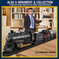 Electric Remote Control Train Set Christmas Trains Steam Locomotive, Cargo Car & Tracks, Rechargeable Train Toys For Kids W/3 Sm