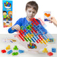 Wownova 32Pcs Tetra Tower Stacking Building Balance Block Game Toys For Kids, Adults & Family Game Night, Balancing Blocks Board Games Stacking Fun Toy For Children, Teens, Adults, Friends, Parties