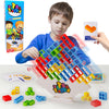 Wownova 32Pcs Tetra Tower Stacking Building Balance Block Game Toys For Kids, Adults & Family Game Night, Balancing Blocks Board Games Stacking Fun Toy For Children, Teens, Adults, Friends, Parties