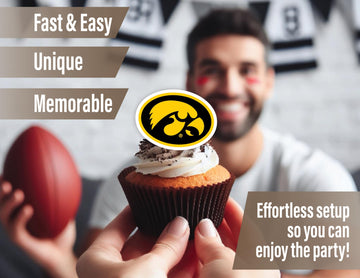 Iowa Hawkeyes Party Supplies (42 Pieces) For University Of Iowa Graduation, Tailgating And Birthday Party Decorations With Banne