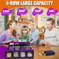 Tiff-K 3200+ Mtg Commander Deck Box,Tcg Deck Box Trading Card Storage Box With Window Dice Tray, Mtg Deck Box Storage Organizer