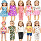 18 Inch Doll Clothes Accessories For Girl Doll Clothes(10 Set)