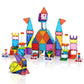 Picassotiles 353Pcsmagnetic Brick Tile And Magnetic Tile Combo Set, Action Figures Included, Building Blocks Stem Toys, Educatio