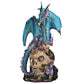 Design Toscano QS91653 Dragon Assassin on Skull Gothic Decor Statue Figurine  7 Inch  Full Color