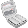 Bovke Carrying Case Compatible With Anbernic Rg35Xxsp Handheld Game Console, Rg35Xxsp Clamshell Retro Games Consoles Flip Hand-Held System Holder With Mesh Pocket For Cables And Accessories, Silver