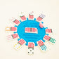 Mexican Train Center Piece With Accessories, (Up To 12 Players) By Chh