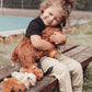 Ouozzz Highland Cow Stuffed Animal – Large Realistic Fluffy Cowplush Toy With 4 Baby Calves – Special Furry Material – Travel-Friendly & Portable Gift For Baby Girls, Boys, Toddlers & Kids 14.5'