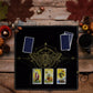 Knana 2Pcs Tarot Card Cloth - Velvet Tarot Cloth With Tarot Card Holder Bag, Golden Bee Pattern Altar Tarot Cloth 19.68 By 19.68