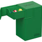 Ultimate Guard Flip 'N' Tray 80+, Deck Case For 80 Double-Sleeved Tcg Cards + Dice Tray, Green, Independent Magnetic Closure & M