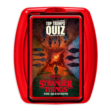 Top Trumps Stranger Things: Quiz Games - Trivia Quiz - Teen Games - Great Travel Games and Road Trip Games - Trivia Outdoor Games - Family Games for Teens and mature-themeds 2+ Players - Ages 15+
