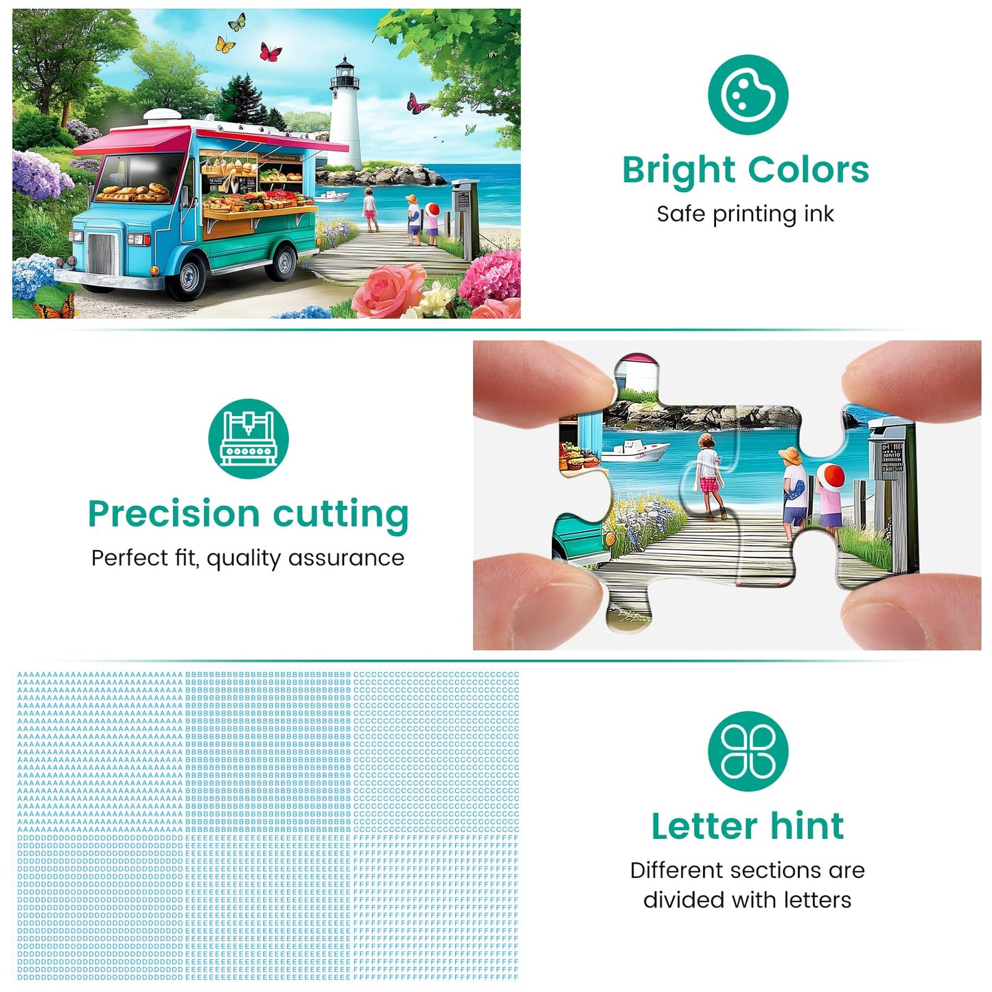 300 Piece Puzzles for mature-themeds Beach Puzzle Jigsaw Puzzles for Kids Ages 8-10 10-12 Puzzle 300 Pieces mature-themed Puzzle Pieces Family Challenging Puzzle Game Home Decor Gift Toy 20.5x15IN