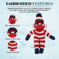 Plushland Adorable Sock Monkey, The Original Traditional Hand Knitted Stuffed Animal Toy Gift-For Kids, Babies, Teens, Girls And Boys Baby Doll Present Puppet (16'' Red)