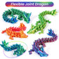 4Pcs 3D Printed Dragon Eggs With Dragon Inside, Mini Mystery Dragon Egg Articulated Crystal Dragon Fidget Toy, Surprise 3D Print