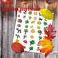 IFKEGON 500PCS Foam Fall Stickers,Self-Adhesive Autumn Theme Puffy Leaf for Kids, Party Materials DIY Crafts Decorations (500, F