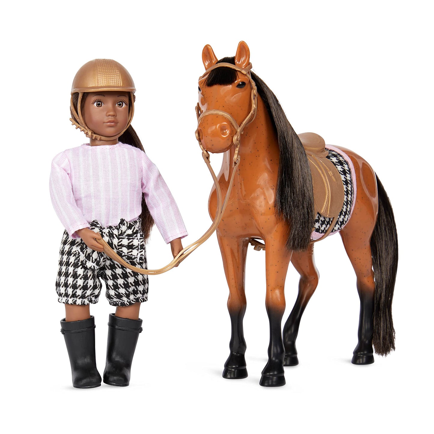 Lori - Chanda & Cinnamon - Mini Doll & Toy Horse Set - Small 6-Inch Doll & Morgan Horse - Play Set with Clothes, Animal & Access