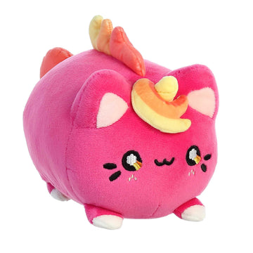 Aurora® Enchanting Tasty Peach® Berry Sunset Meowchi Stuffed Animal - Bright & Colorful Design - Showpiece Plush - Pink 7 Inches