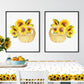 Breling 3 Pieces Sunflower Disposable Table Cover Flower Printed Plastic Birthday Party Tablecloth 43 x 71 Inches Sunflower Them