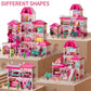 Temi Doll House Girls Toys - 4-Story 12 Rooms Playhouse With 2 Dolls Toy Figures, Fully Furnished Fashion Dollhouse, Pretend Pla