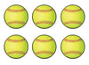 Beistle 54765, Yellow , 6 Piece Softball Cutouts, 10