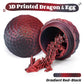 Tboline 3D Printed Dragon Egg, Full Articulated Crystal Animals Fidget Toy For Autism Adhd, 3D Print Dinosaur Eggs Toy Mythical