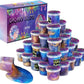 Bvehsr 36 Packs Galaxy Putty Slime, Party Favor For Kids Girls & Boys, Adults, Non Sticky, Stress & Anxiety Relief, Wet, Super Soft Sludge Toy,Easter Basket Stuffers