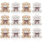 12 Pieces 4 Inch Plush Mini Bear Bunny Puppy Koala Easter Stuffed Animals Jointed Doll Toys Furry Dolls For Birthday Wedding Gra