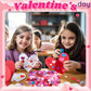 SEPGLITTER Heart Foam Stickers, 600Pcs Valentines Day Glitter Matte Love Heart Shaped Self Adhesive Foam Stickers Decals for Ki