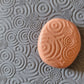 Bullseye Maddness Rubber Stamp Texture Sheet Plate Mat For Polymer Clay Metal Clay Mixed Media Art Tm326