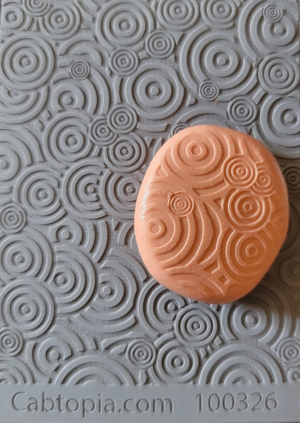 Bullseye Maddness Rubber Stamp Texture Sheet Plate Mat For Polymer Clay Metal Clay Mixed Media Art Tm326