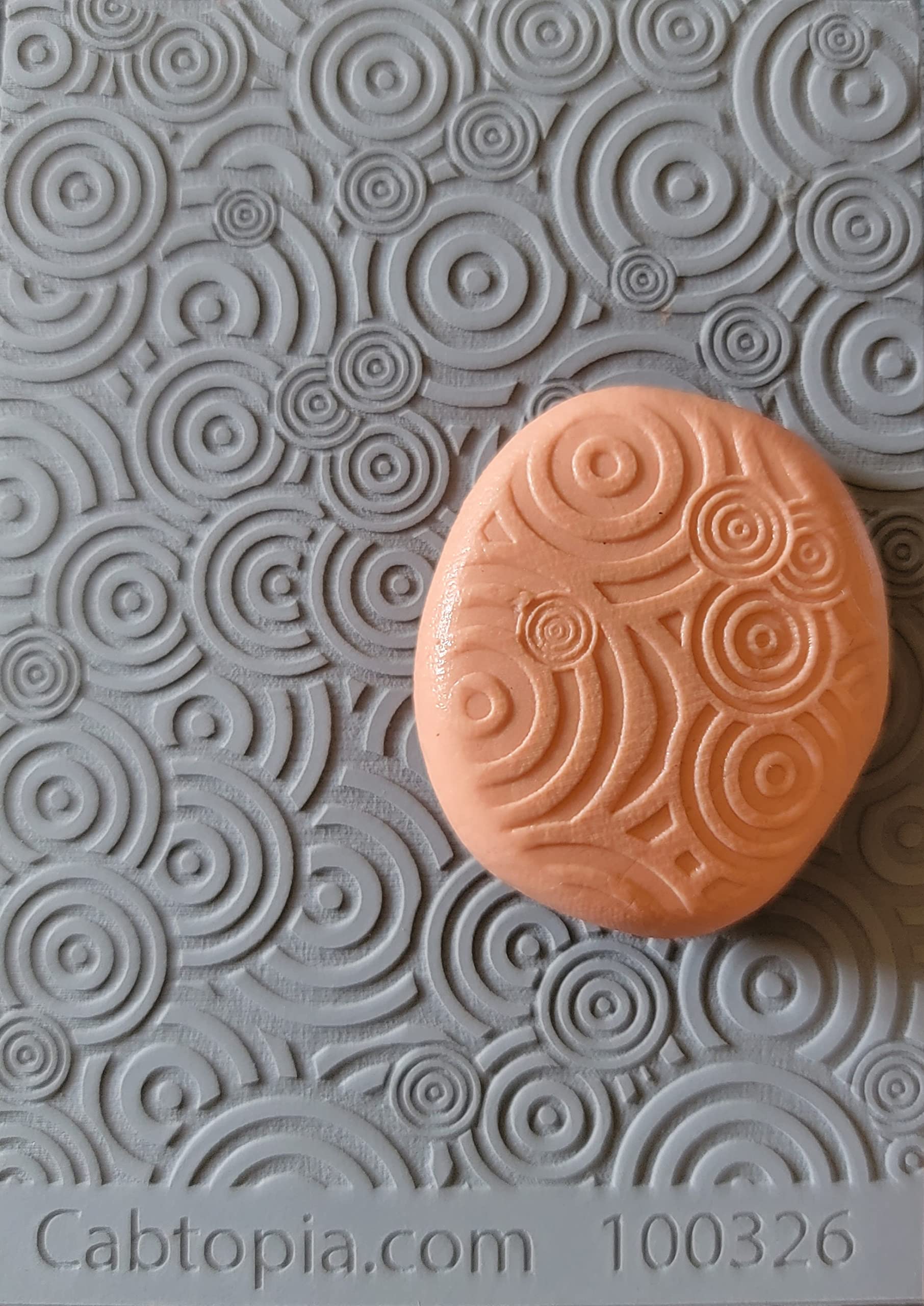 Bullseye Maddness Rubber Stamp Texture Sheet Plate Mat For Polymer Clay Metal Clay Mixed Media Art Tm326