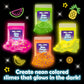 Original Stationery Tropical Glow In The Dark Slime Kit To Make Neon Crunchy Slime, Floam, Jelly Cube And Rainbow Slime, Fun Slime Kit For Girls 10-12