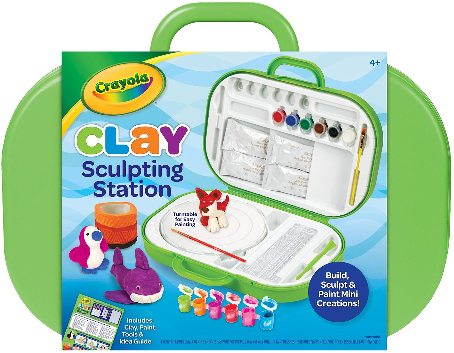 Crayola Clay Sculpting Station, Kids Clay, Sculpting Material, Craft kit, Art Set for Kids, Gift for Boys & Girls, Ages 6+
