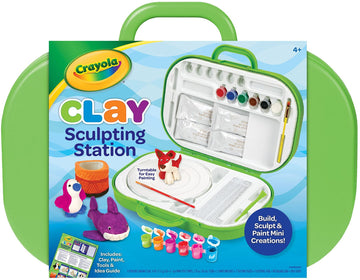 Crayola Clay Sculpting Station, Kids Clay, Sculpting Material, Craft kit, Art Set for Kids, Gift for Boys & Girls, Ages 6+